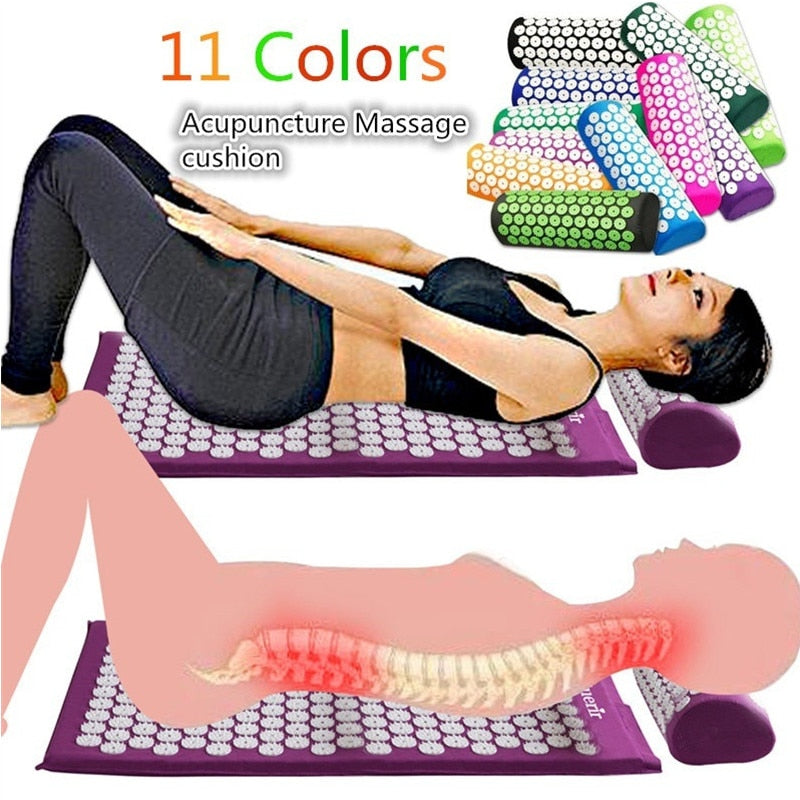 Massager Cushion Relieve Stress Back Body Yoga Mat