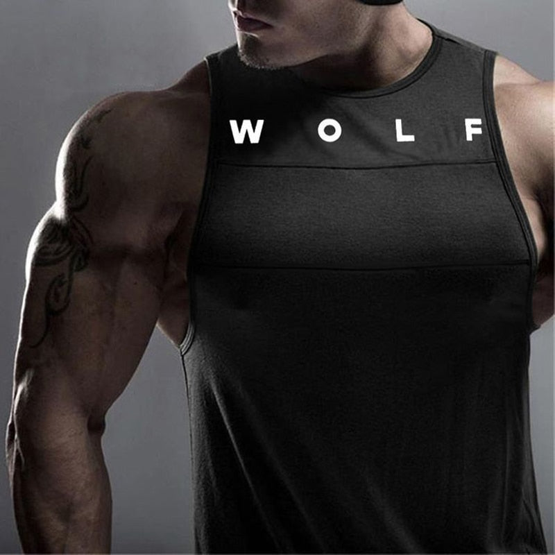 Running Sports GYM Stitching Waistcoat WOLF Vest