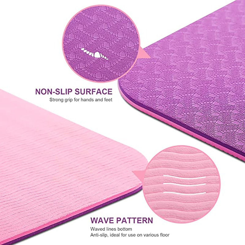 6mm Non-Slip Double Layer Sports Exercise Pad