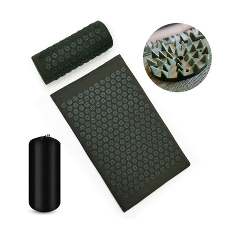 Massager Cushion Relieve Stress Back Body Yoga Mat