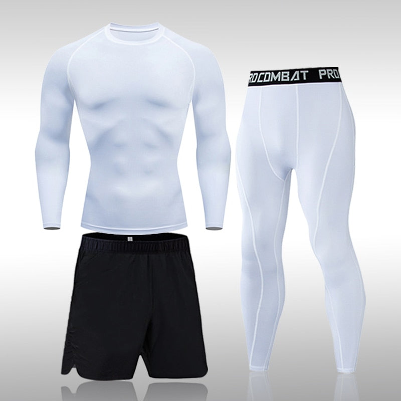 Mens 3-Piece Sportswear Sports Suit