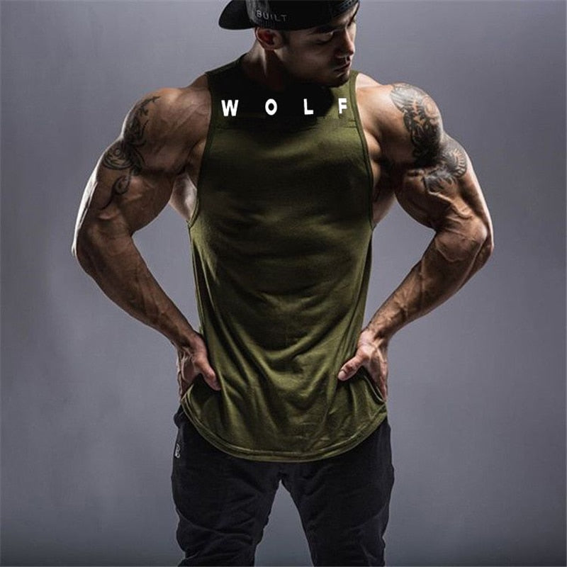 Running Sports GYM Stitching Waistcoat WOLF Vest