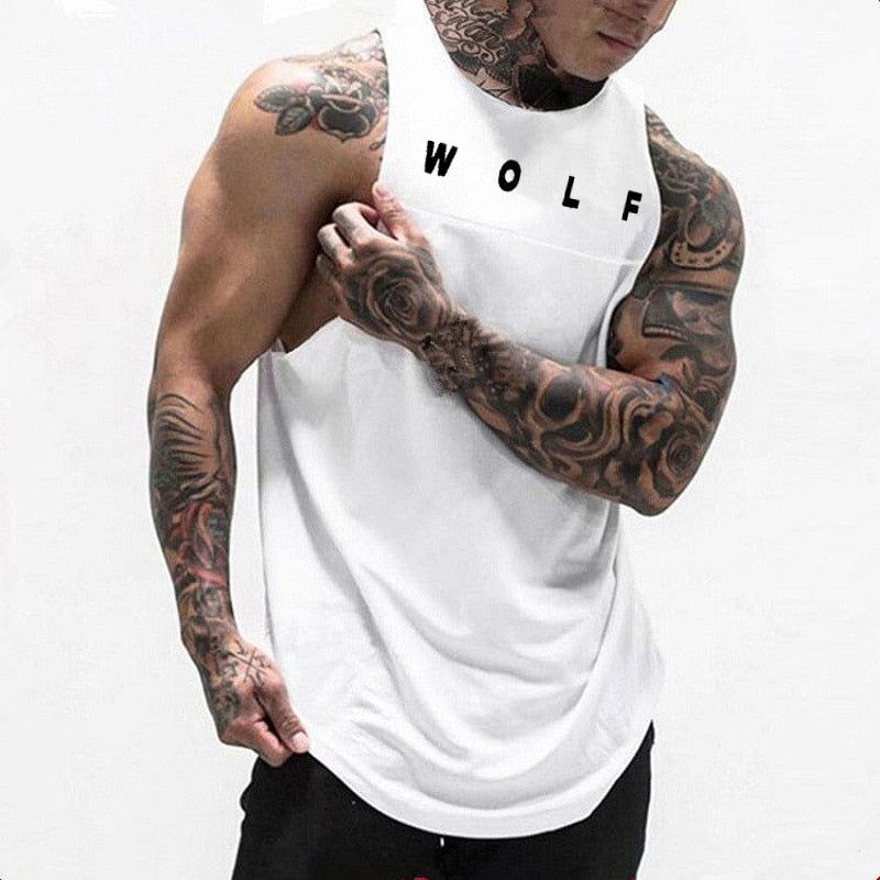 Running Sports GYM Stitching Waistcoat WOLF Vest