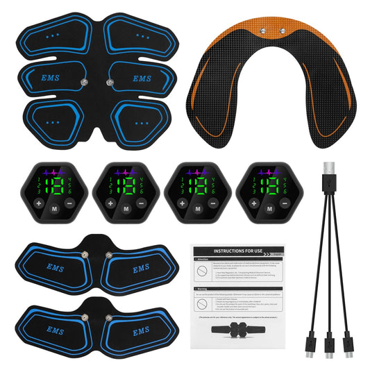 LCD Display Muscle Stimulator EMS Abdominal Hip Trainer