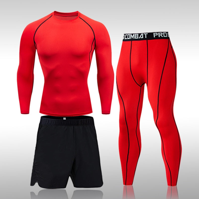 Mens 3-Piece Sportswear Sports Suit