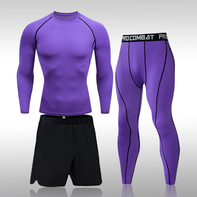 Mens 3-Piece Sportswear Sports Suit