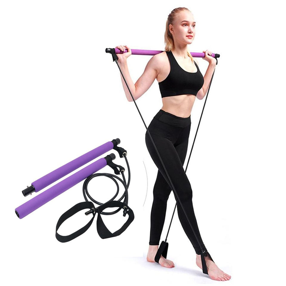 Gym Workout Stick Pilates Exercise Bar Kit