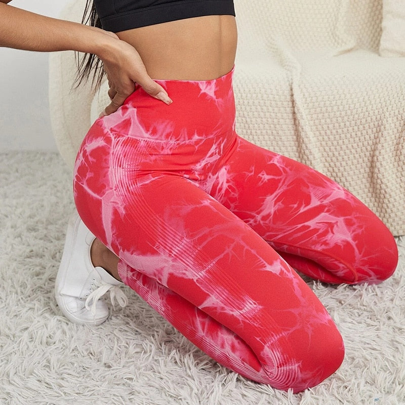 Tie-Dye Camouflage Yoga Pants Sports Leggings