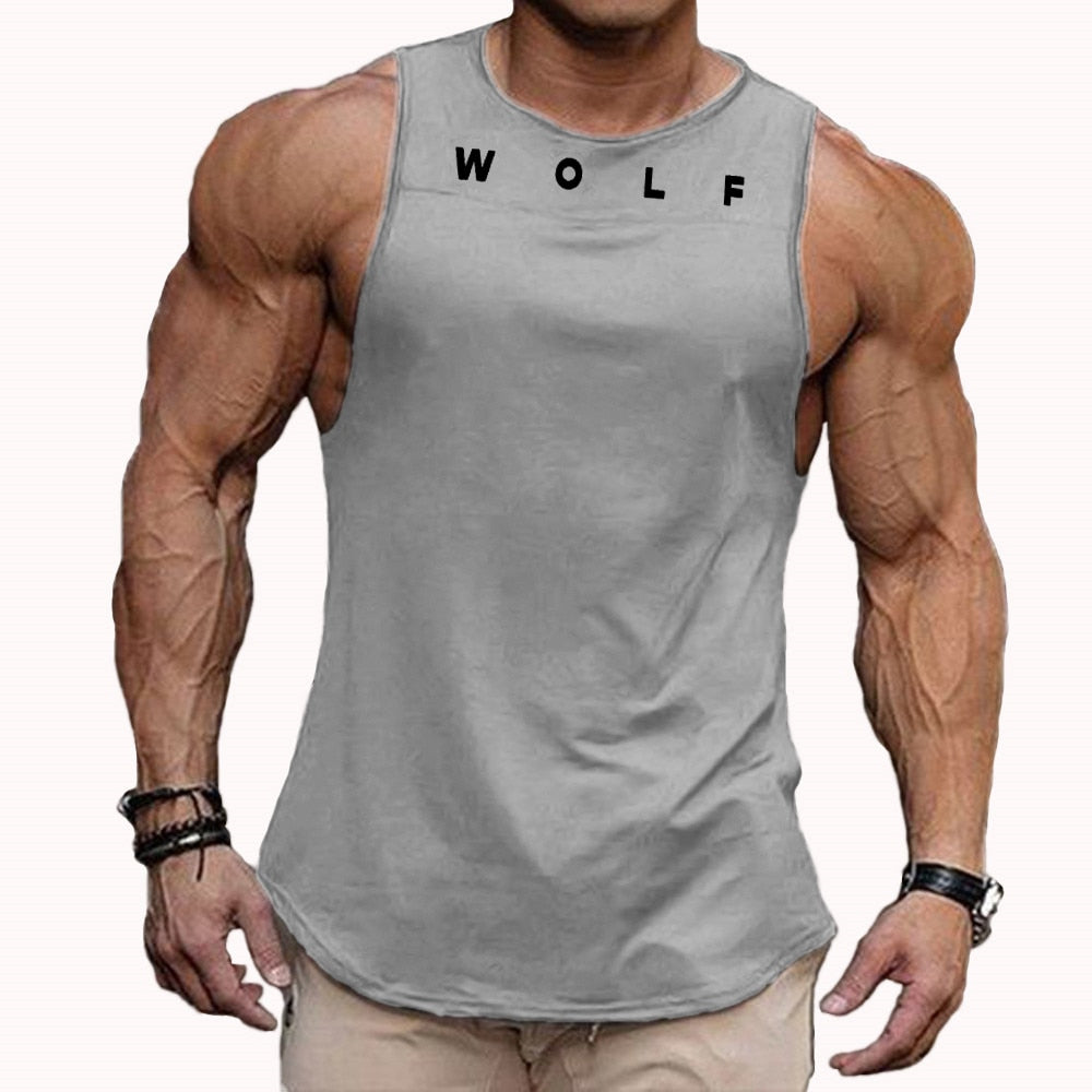 Running Sports GYM Stitching Waistcoat WOLF Vest