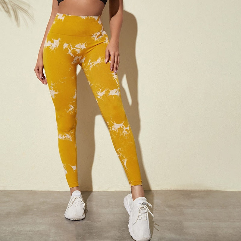 Tie-Dye Camouflage Yoga Pants Sports Leggings