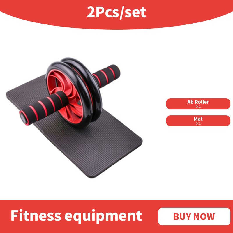 Fitness Ab Roller Kit for Men Women Bodybuilding Abdominal Core Muscle Exercise Strength Training Lose Weight Home Gym Equipment