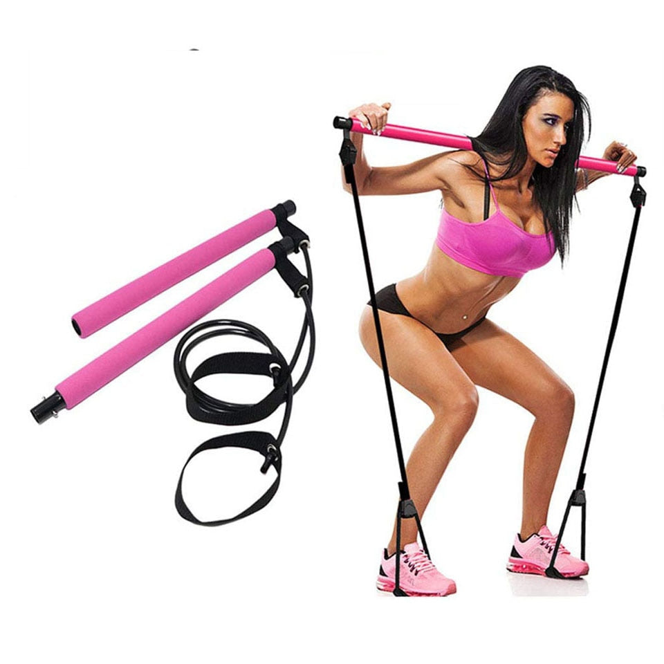 Gym Workout Stick Pilates Exercise Bar Kit