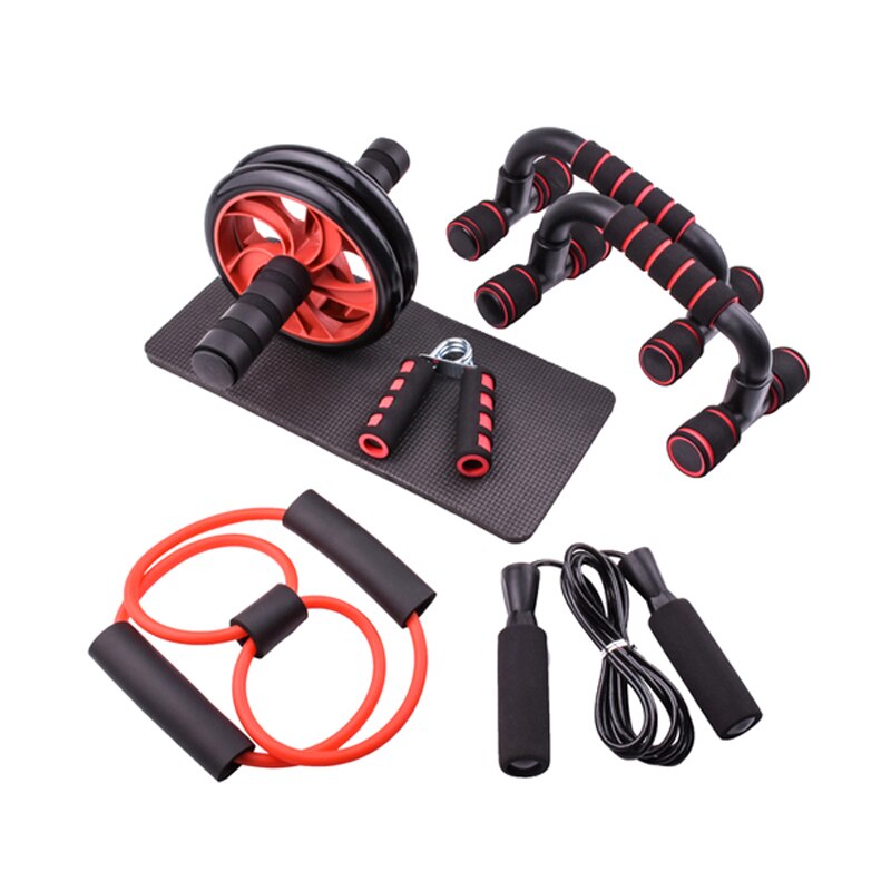 Fitness Ab Roller Kit for Men Women Bodybuilding Abdominal Core Muscle Exercise Strength Training Lose Weight Home Gym Equipment