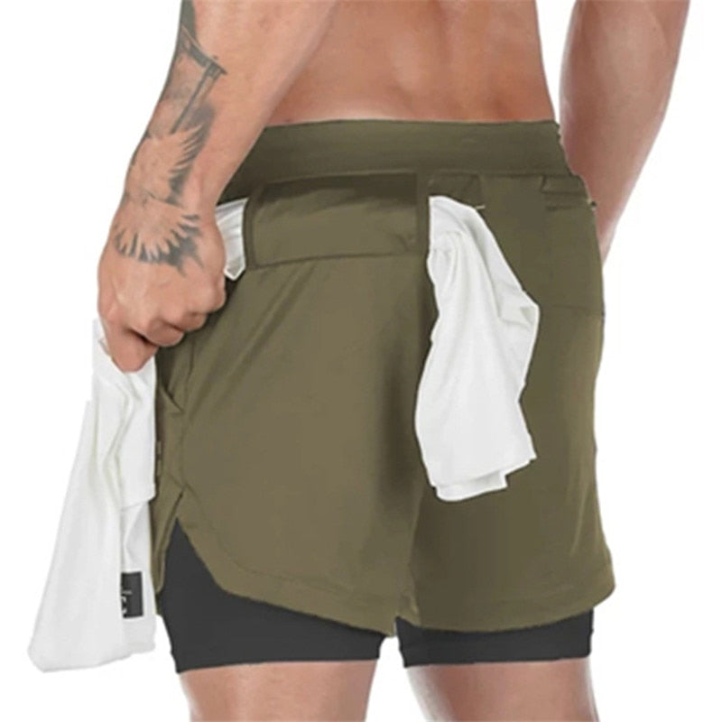 Men Fitness Jogging Workout Shorts