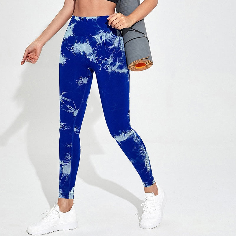 Tie-Dye Camouflage Yoga Pants Sports Leggings