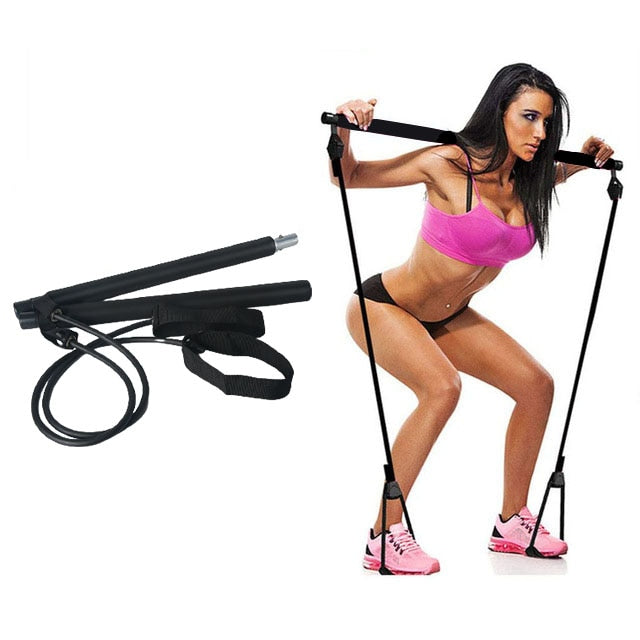 Gym Workout Stick Pilates Exercise Bar Kit