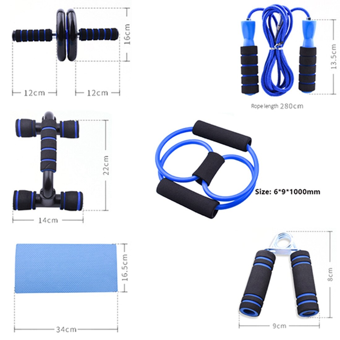 Fitness Ab Roller Kit for Men Women Bodybuilding Abdominal Core Muscle Exercise Strength Training Lose Weight Home Gym Equipment