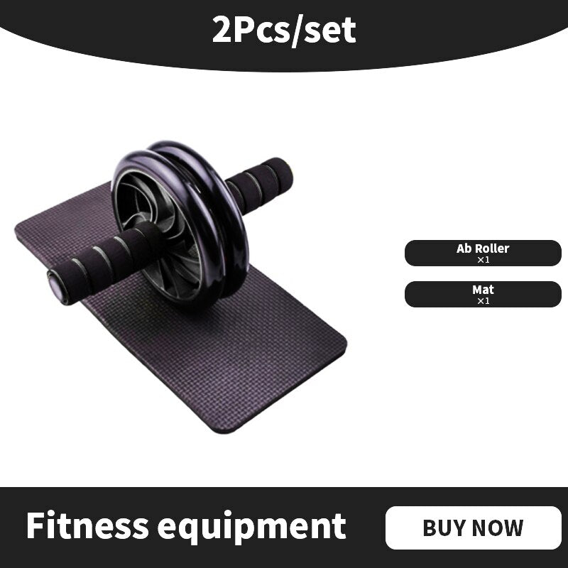 Fitness Ab Roller Kit for Men Women Bodybuilding Abdominal Core Muscle Exercise Strength Training Lose Weight Home Gym Equipment