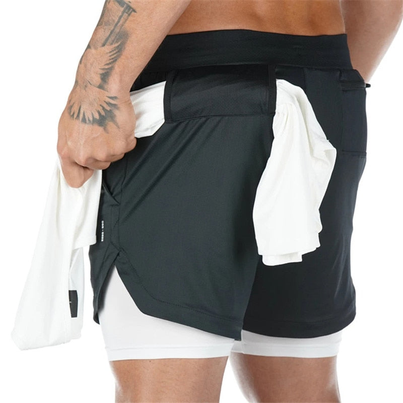 Men Fitness Jogging Workout Shorts