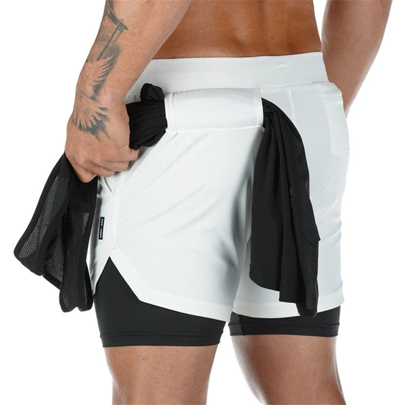 Men Fitness Jogging Workout Shorts