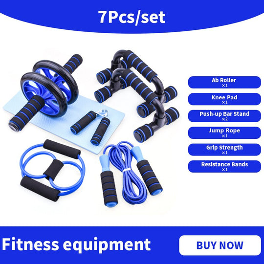 Fitness Ab Roller Kit for Men Women Bodybuilding Abdominal Core Muscle Exercise Strength Training Lose Weight Home Gym Equipment