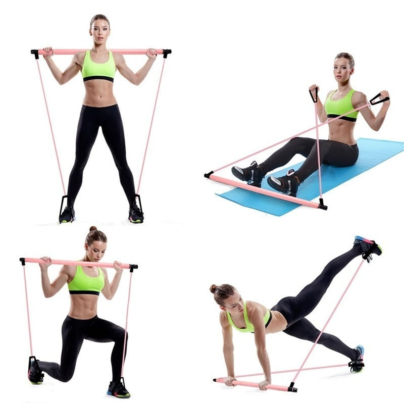 Gym Workout Stick Pilates Exercise Bar Kit